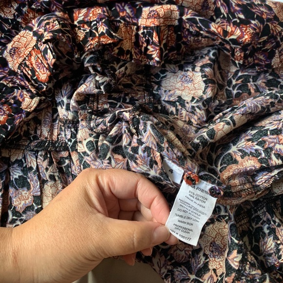 Ulla Johnson Liv Dress in navy multicolor print - Picture 3 of 8